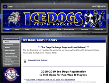 Tablet Screenshot of icedogshockey.org